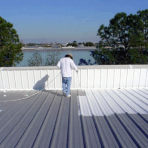 Reflective white roof coating service in Tucson AZ